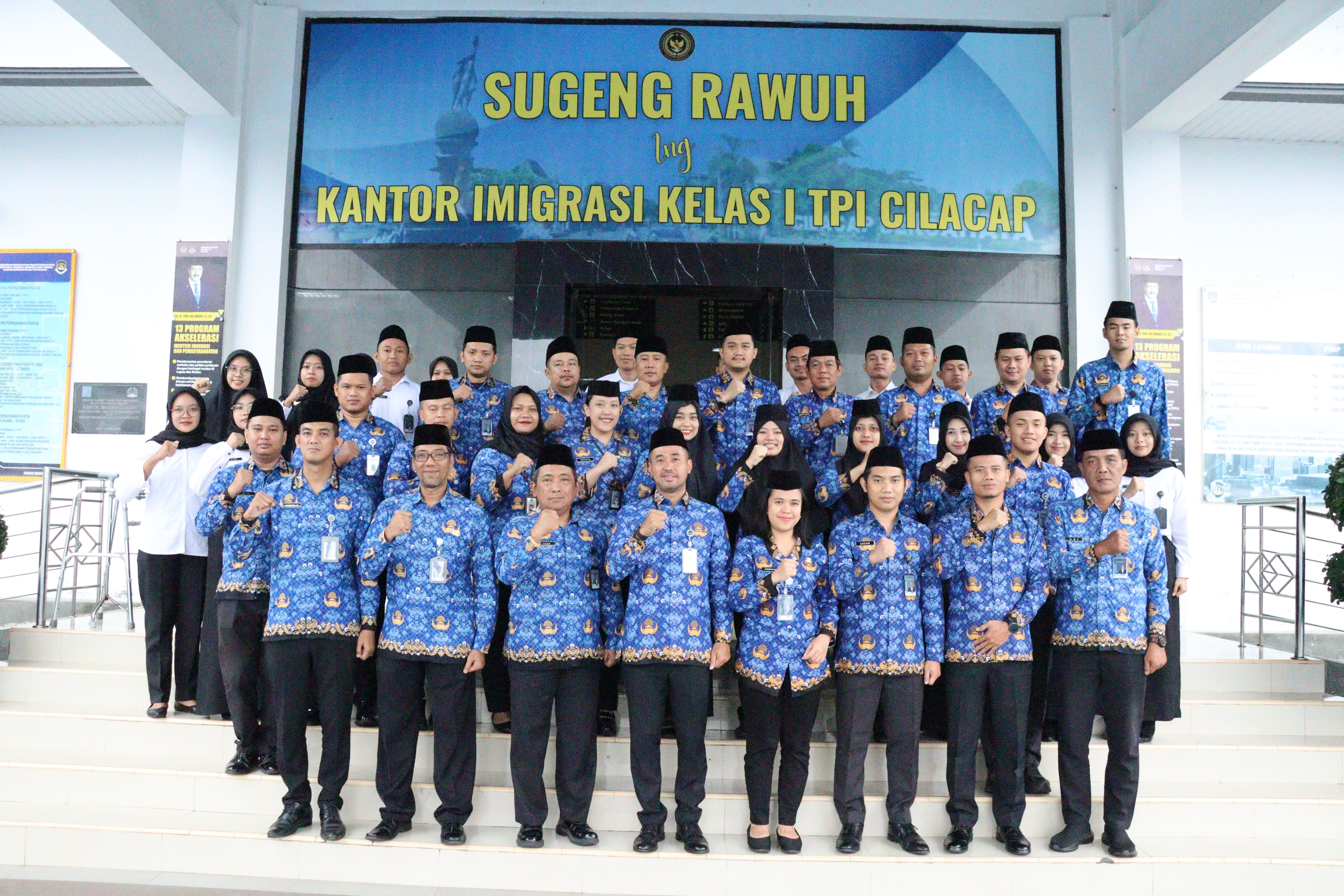 Imigrasi Cilacap Peringati Sumpah Pemuda Ke-97:  “Pemuda Pemudi Bergerak, Indonesia Bersatu”